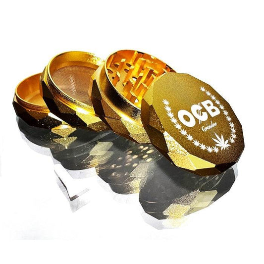 OCB Golden Laser Cut Metal 4 Layer Grinder 63mm