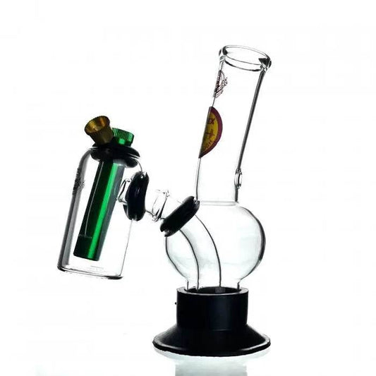 Agung Shorty Double Chamber Glass Bong 18cm