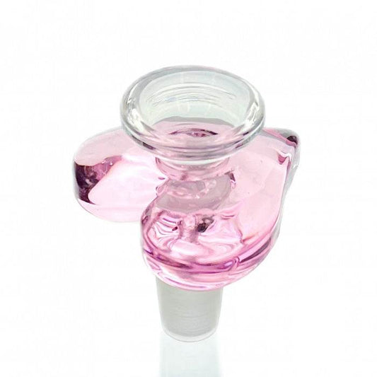 WEGE Pink Love Heart Glass Cone Piece 14mm