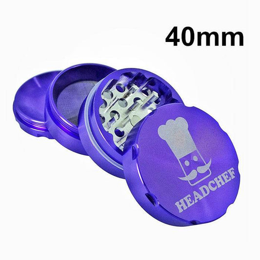 Headchef Purple Aluminium 4 Layers Grinder 40mm