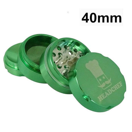 Headchef Green Aluminium 4 Layers Grinder 40mm
