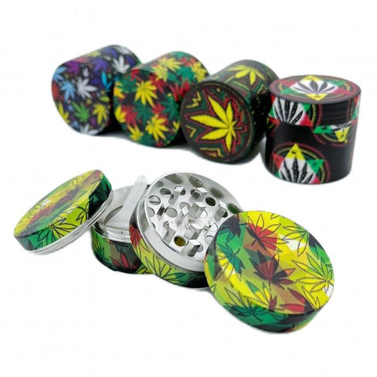 Zinc Alloy Full Body Printed 4 Layer Grinder 40mm