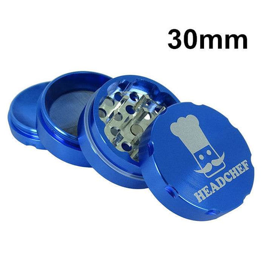Headchef Aluminium Blue 4 Layers Grinder 30mm