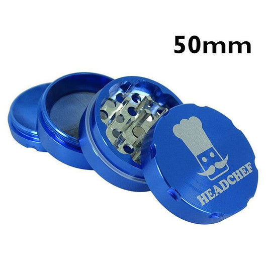Headchef Blue Aluminium 4 Layer Grinder 50mm