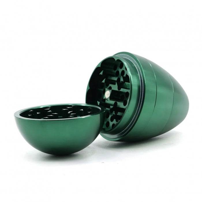 Tumbler Egg Style Green Aluminium 4 Layers Grinder