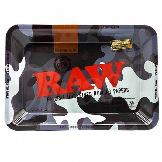RAW Urban Camo Metal Rolling Tray 18cm x 12.5cm