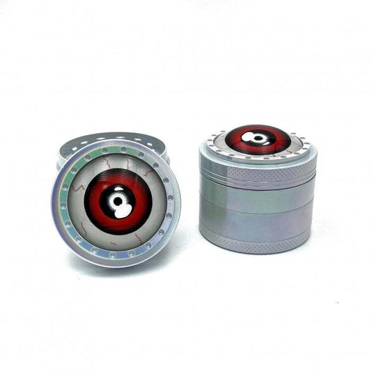 Fancy Eyeball Red Zinc Alloy 4 Layer Grinder 50mm