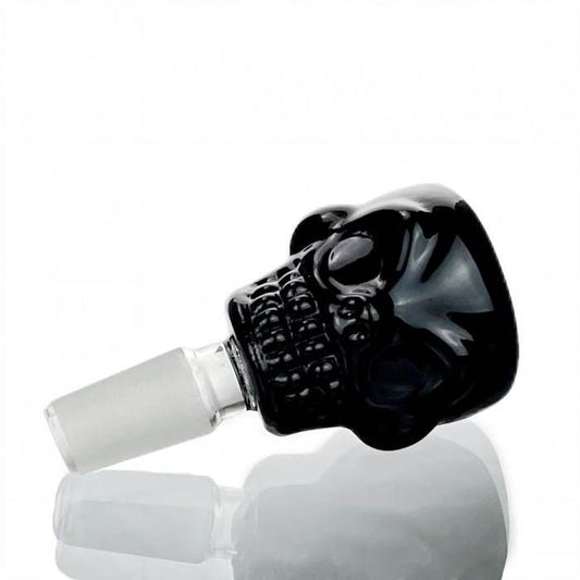 Stone Age Black Skull Glass Cone Piece 14mm