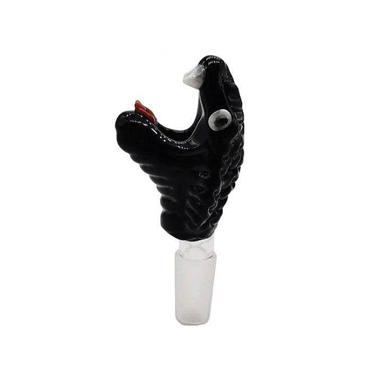 Stone Age Snake Glass Cone Piece 14mm
