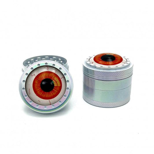 Fancy Eyeball Orange Zinc Alloy 4 Layer Grinder 50mm