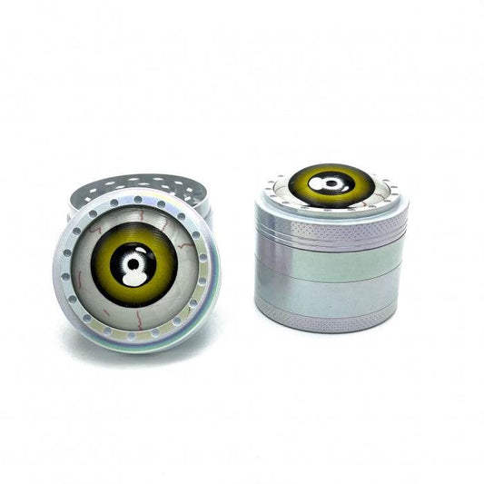 Fancy Eyeball Yellow Zinc Alloy 4 Layer Grinder 50mm